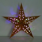 Новогоднее ёлочное украшение звезда с гирляндой «Искры», 45×45 см, модель G-13 - фото 47162529