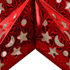 Новогоднее ёлочное украшение звезда с гирляндой «Бой курантов», 45×45 см, модель G-15 - фото 47162547