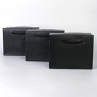 Набор пакетов—коробок «Чёрный», 23 × 18 × 11 см - фото 10693712