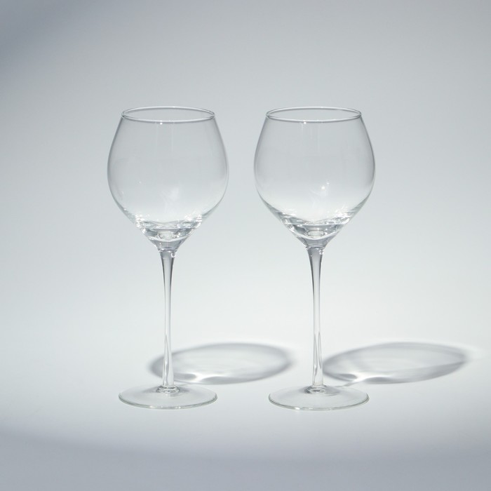 Набор бокалов для вина Red wine glass set, стеклянный, 250 мл, 2 шт - фото 1909245530