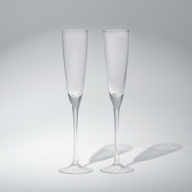 Набор бокалов для шампанского White wine glass set, стеклянный, 130 мл, 2 шт 9643395