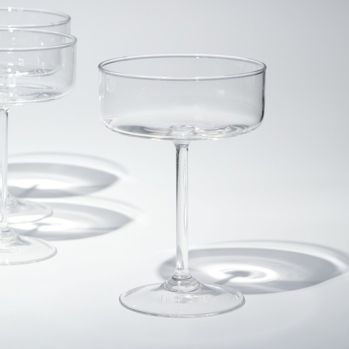 Набор бокалов для шампанского «Блеск», стеклянный, 240 мл, 6 шт - фото 1919638694