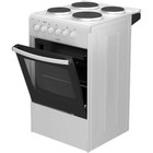 Плита Darina S EM 341 404 W, электрическая, 4 конфорки, 50 л, эмаль, без гриля, белая - Фото 3