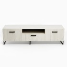 Тумба под ТВ Нэнси Лофт, 1600х442х448, Белый/Дуб крафт белый - фото 25389387