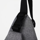 Сумка слинг мужская из текстиля, отверстие для наушников, с USB, цвет серый 7877646