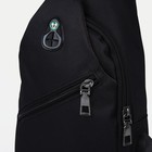 Сумка слинг, разъём для наушников, с USB, текстиль, цвет чёрный 7877647