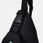 Сумка слинг, разъём для наушников, с USB, текстиль, цвет чёрный 7877647