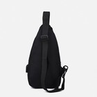 Сумка слинг, разъём для наушников, с USB, текстиль, цвет чёрный 7877647
