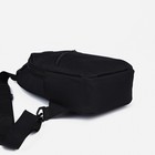 Сумка слинг, разъём для наушников, с USB, текстиль, цвет чёрный 7877647