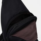 Сумка слинг, разъём для наушников, с USB, текстиль, цвет чёрный 7877647