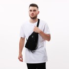 Сумка слинг, разъём для наушников, с USB, текстиль, цвет чёрный 7877647