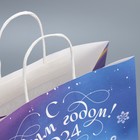 Пакет подарочный крафтовый «Зимняя сказка», 32 × 28 × 15 см - Фото 5