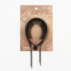 Заколка для волос со стразами «Present for you», 12.5 х 7 х 1.5 см - Фото 2