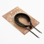 Заколка для волос со стразами «Present for you», 12.5 х 7 х 1.5 см - Фото 3