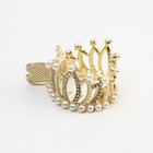 Зажим для волос со стразами «Queen», 3,5 х 4,5 х 3 см - Фото 4