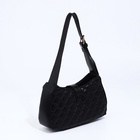 Сумка женская багет на молнии, 22×7×12 см, чёрная - Фото 5