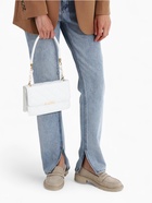 Сумка женская на магните, белая - Фото 2