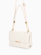 Сумка женская на магните, белая - Фото 8