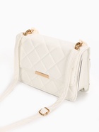 Сумка женская на магните, белая - Фото 9