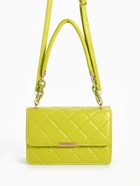 Сумка женская мессенджер на магните, 22×6×14 см, со стёжкой, зелёная - Фото 1