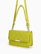 Сумка женская мессенджер на магните, 22×6×14 см, со стёжкой, зелёная - Фото 3