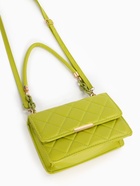 Сумка женская мессенджер на магните, 22×6×14 см, со стёжкой, зелёная - Фото 8