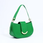 Сумка-багет на молнии, цвет зелёный 9681299