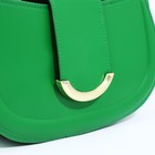 Сумка-багет на молнии, цвет зелёный 9681299