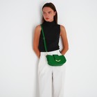 Сумка-багет на молнии, цвет зелёный 9681299