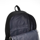Рюкзак молодёжный из текстиля, 4 кармана, цвет чёрный - Фото 4