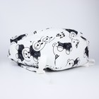 Рюкзак молодёжный на молнии из текстиля, 4 кармана, цвет белый/чёрный - фото 24598084