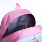 Рюкзак детский на молнии, 3 наружных кармана, цвет розовый - Фото 5