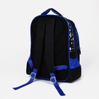 Рюкзак детский на молнии, 3 наружных кармана, цвет синий - фото 7031266