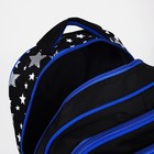 Рюкзак детский на молнии, 3 наружных кармана, цвет синий - фото 7031268