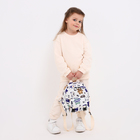 Рюкзак детский на молнии, 3 наружных кармана, цвет белый - фото 9540490