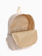 Рюкзак школьный на молнии, с карманами, с принтом, размер 30×12×38 см, бежевый - Фото 9