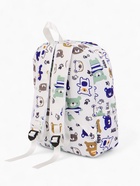 Рюкзак 30*13*39 см, 1 отд на молнии, 3 н/кармана, мишки, белый - фото 809317537