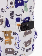 Рюкзак 30*13*39 см, 1 отд на молнии, 3 н/кармана, мишки, белый - фото 809317540