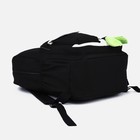 Рюкзак на молнии, 4 наружных кармана, цвет чёрный - фото 24427516