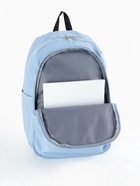 Рюкзак школьный на молнии, с карманами, с принтом, размер 30×15×43 см, голубой - Фото 5