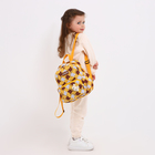 Рюкзак детский на молнии, 3 наружных кармана, цвет жёлтый - фото 9540497
