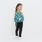 Рюкзак детский на молнии, 3 наружных кармана, цвет зелёный - фото 9738039
