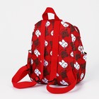 Рюкзак детский на молнии, 3 наружных кармана, цвет красный - фото 7031504