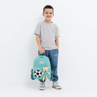 Рюкзак детский на молнии, 3 наружных кармана, цвет бирюзовый - фото 9536221