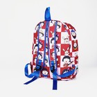 Рюкзак школьный из текстиля на молнии, 3 кармана. цвет красный - фото 22791953