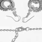 Набор 2 предмета: серьги, колье «Индия» круги, цвет чернёное серебро, 32 см - Фото 2
