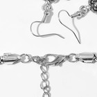 Набор 2 предмета: серьги, колье «Индия», цветной в чернёном серебре, 32 см - Фото 2