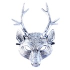 Карнавальная маска «Олень», цвет серебряный - Фото 1