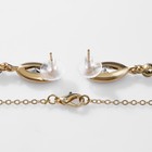 Гарнитур 2 предмета: кулон, серьги «Калейдоскоп», красно-белые в золоте, 48 см - Фото 3