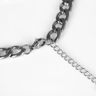 Цепь «Гладиатор» крупные звенья, цвет серебро, 55 см - фото 22501921